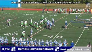 Herricks High Schools Boys V Football vs Farmingdale HS 10524 [upl. by June]