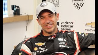 Verizon P1 Award winner Helio Castroneves news conference [upl. by Atiuqrehs]