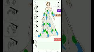 6100 days of atrangi dress drawings 🤗youtubeshorts art self design viralvideo [upl. by Moscow]