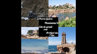 Perros Guirec Phare Ploumanach côte de granit rose archipel des 7 îles [upl. by Dane418]