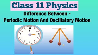 Difference Between  Periodic Motion And Oscillatory Motion  Class 11 Physics [upl. by Shayne]