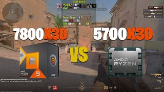 7800X3D VS 5700X3D  Counter Strike 2 [upl. by Aihtnis]