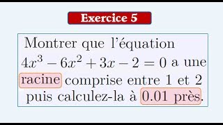 Exercices Corrigés La ContinuitéThéorème des valeurs intermédiaires et méthode de dichotomie [upl. by Amehr]