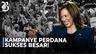 Kampanye Perdana Kamala Harris Langsung Sindir Trump [upl. by Craggy976]