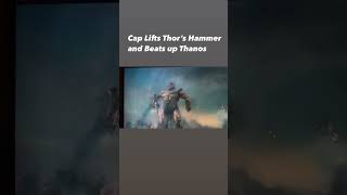 Avengers Endgame Captain America Lifts Mjolnir VS Thanos MCU Short MCUShort [upl. by Ofelia]