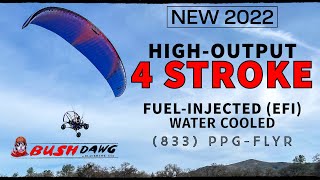 Meet The ALL NEW 2022 Bush Dawg 4 Stroke EFI Paramotor From BlackHawk [upl. by Urias363]