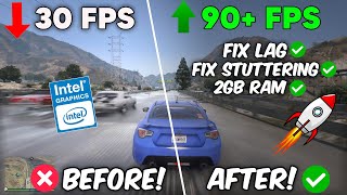 🔧How To Fix GTA 5 Lag  2GB Ram Lag Fix GTA 5  FPS Boost amp Lag Fix 🔥 [upl. by Yesima]