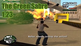 GTA San Andreas  The Green Sabre in 123 [upl. by Miarfe]