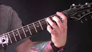 Incarnated Solvent Abuse Guitar Tutorial by Carcass [upl. by Nilak124]