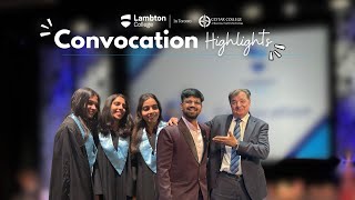 🎊 Fall 2024 Convocation Highlights  Lambton College In Toronto 🎓 [upl. by Aynotal]