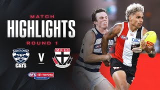 Geelong Cats v St Kilda Highlights  Round 1 2024  AFL [upl. by Clementius]