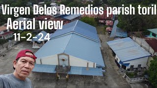 Virgen Delos Remedios parish toril Davao city aerial view 11224 [upl. by Noled]