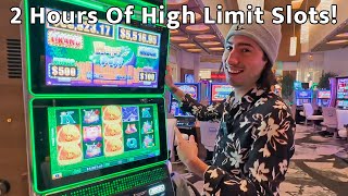 Over 2 Hours Of High Limit Slots Las Vegas Slot Action AND SATISFACTION [upl. by Danielle]