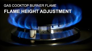 Gas Cooktop Flame Adjustment [upl. by Eimmac254]