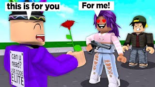 Roblox Im NICE and Give People Flowers [upl. by Eilrebmik]