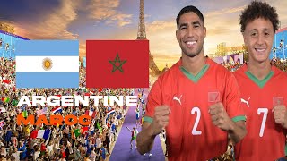 LIVE 🇦🇷🇲🇦 ARGENTINE  MAROC  🇲🇦 DIMA MAGHRIB  LOUVERTURE DES JEUX OLYMPIQUES   JO PARIS 2024 [upl. by Demmahum]