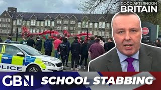 Breaking Knife attack at UK school sparks major incident  Teacher and two others reportedly harmed [upl. by Tim]