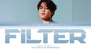 BTS Jimin Filter Color Coded Lyrics가사 HanRomEng [upl. by Eryn]