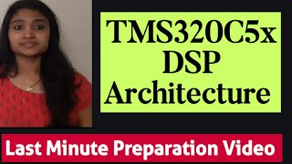 TMS320C5x DSP Architecture Digital Signal Processing DSP Lectures [upl. by Yentyrb980]