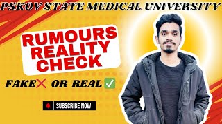 RUMOURS REALITY CHECK  Pskov State Medical University  bharatstudyabroad mbbsabroad [upl. by Deeann69]