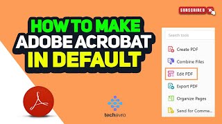 How to make adobe acrobat default 2024 [upl. by Aitnahc]