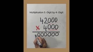 5Digit by 4 Digit multiplication ✖️  Trick  shorts [upl. by Annaor]