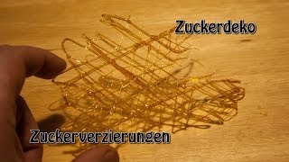 Zuckerdeko Zuckerverzierungen selber machen [upl. by Elokcin]