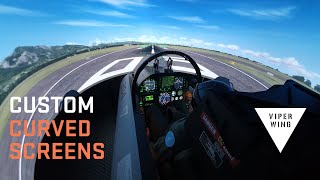 F18 cockpit simulator  curved screen Are you really ready to be a fighter pilot [upl. by Edahc]