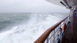 Violent storm scares passengers aboard Carnival cruise ship heading to port [upl. by Sivartal]