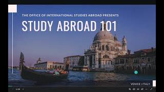 Study Aboad 101 Video [upl. by Kyne]