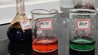 Methyl Red and Bromocresol Green Mix Indicator colour in Acid Base Solution chemi 🧑‍🔬🧪⚗️ shorts [upl. by Aelanna]