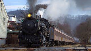 CNJ 113 running through Schuylkill Station CNJ Santa Train [upl. by Swart367]