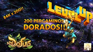 USANDO 200 PERGAMINOS DORADOS  XP x 4  DOFUS  MOMONGA [upl. by Josey]