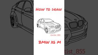 How to Draw a BMW X6 M  StepbyStep Tutorial  Sports Car Drawingquot [upl. by Ennaul893]