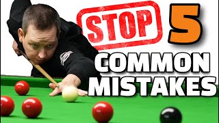 AVOID THESE 5 COMMON MISTAKES  Snooker Tips [upl. by Ylecic]