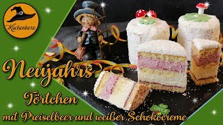 Neujahrs Törtchen mit Preiselbeer und weißer Schokocreme [upl. by Cida386]