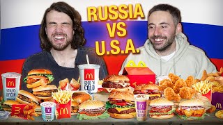 Trying Russian McDonalds Menu BEFORE MCDONALDS LEFT RUSSIA 🇷🇺 [upl. by Eey]