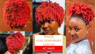 DETAILED Finger Coil Tutorial on 4C Natural hair [upl. by Emearg]