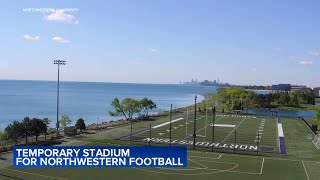 Northwestern players fans excited for football games at temporary campus field amid stadium rebuild [upl. by Nyrb]