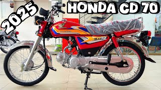 Honda CD 70 2025 Review😱🔥 New Ghaphics 2025😎 Big Change🧐 BK Vlogs [upl. by Zoltai]