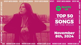 Hits Of The Week  Spotify Top 50 UK Weekly November 8th 2024 [upl. by Eerahs]