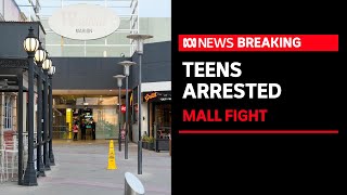 Teenagers arrested over Adelaides Westfield Marion mall brawl which prompted lockdown  ABC News [upl. by Atsylak]