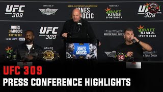 UFC 309 Press Conference Jon Jones Stipe Miocic  Highlights [upl. by Gilburt843]