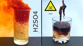 ⚠ Top Crazy Sulfuric Acid Experiments 💛 [upl. by Yim]