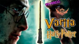 ♥ Tutorial Varita de Harry Potter de Pasta FlexiblePorcelana Fría MUY FÁCIL♥ [upl. by Arbe932]