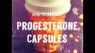 How to Prepare Progesterone Capsules [upl. by Selym]