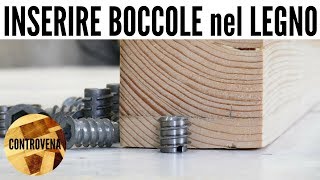 COME INSERIRE UNA BOCCOLA PER LEGNO FAI DA TE  3 minuti di Falegnameria 10 [upl. by Camala]