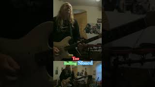 Too Rolling Stoned rockcover bluesrock metal guitar onemanband [upl. by Odnamla365]