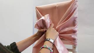 Taffeta Chair Hoods  How to Tie [upl. by Naitsirhk]