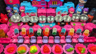 7 Minutes Satisfying with Unboxing Hello Kitty Sanrio Kitchen Set  Tiny ASMR Miniature Kitchen Set [upl. by Sidalg]